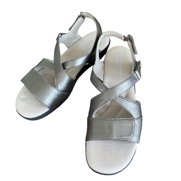 GRASSHOPPER Silver Comfort Ortholite Sandals 9.5 Medium - Picture 5 of 6